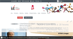 Desktop Screenshot of iut.unilim.fr
