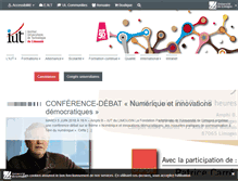 Tablet Screenshot of iut.unilim.fr