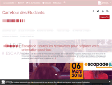 Tablet Screenshot of carrefourdesetudiants.unilim.fr